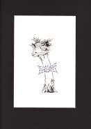 Emu with a bow tie Pen and ink $95