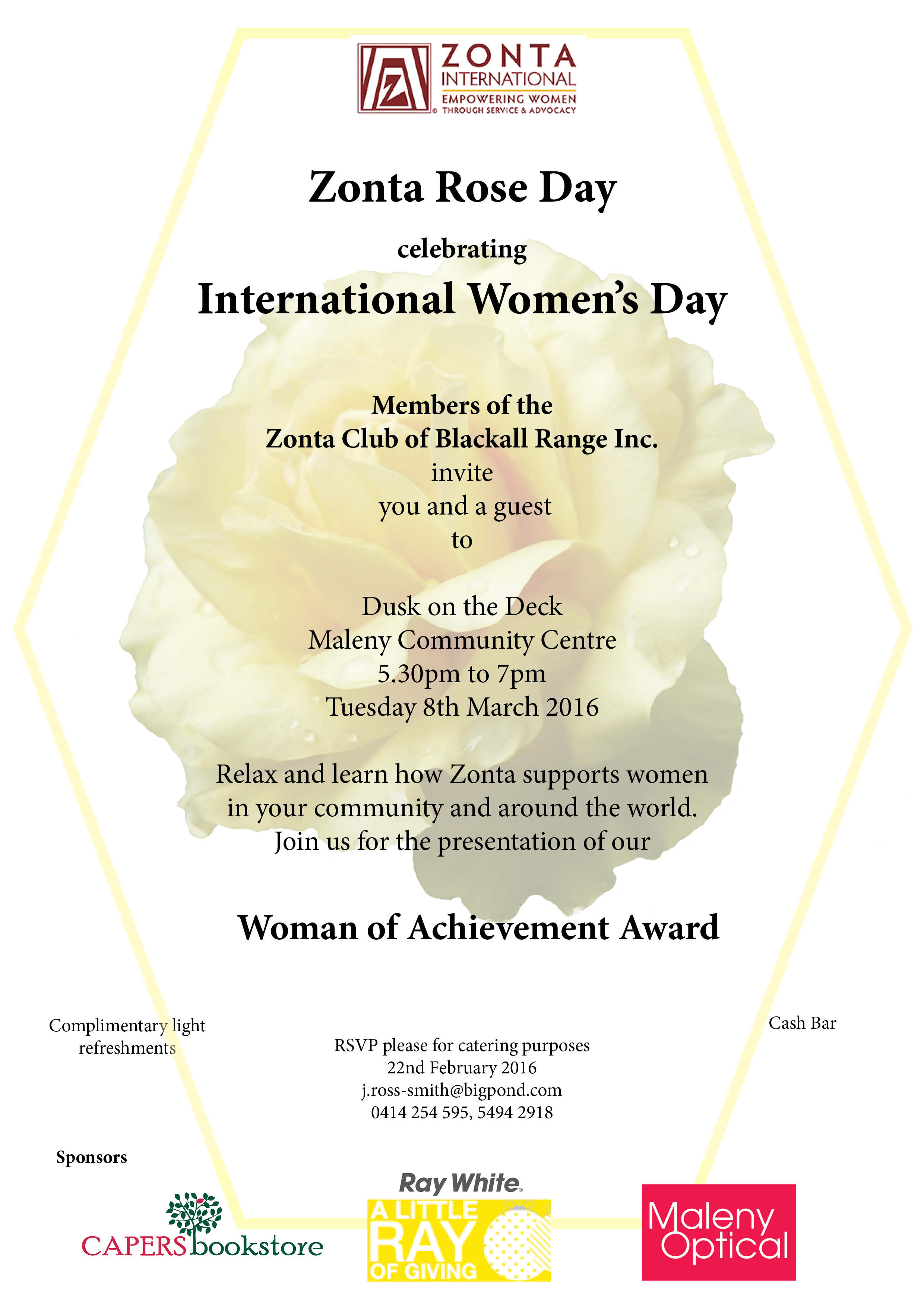 rose invitation for web site